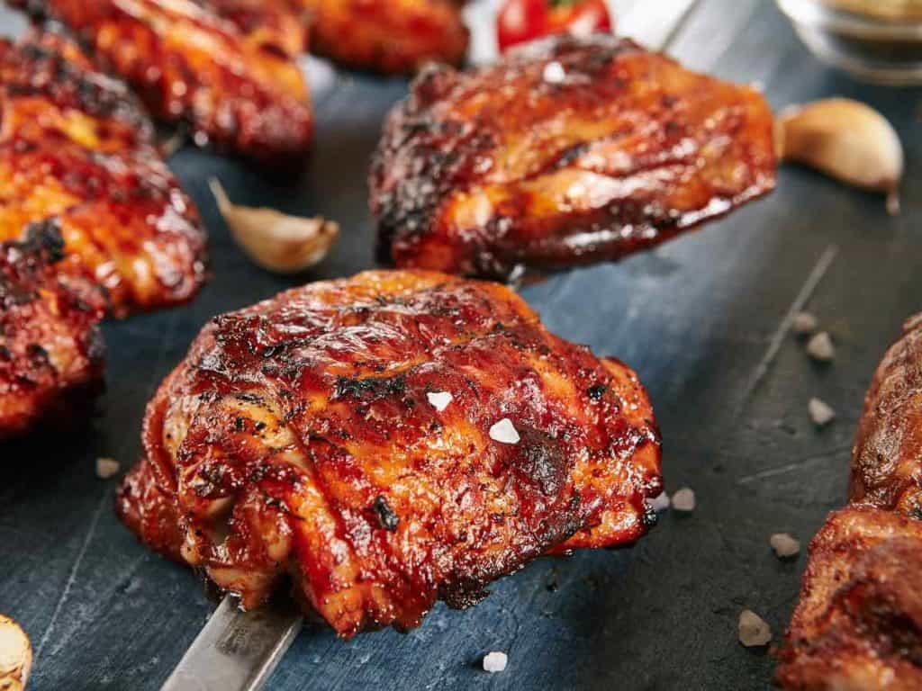 Cooking BBQ Chicken with Wine