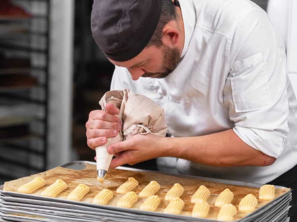 baker making pastry
