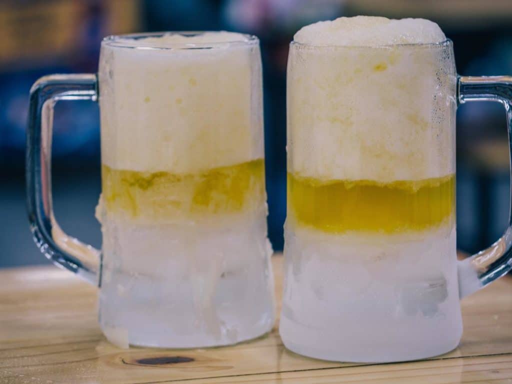 frozen beer