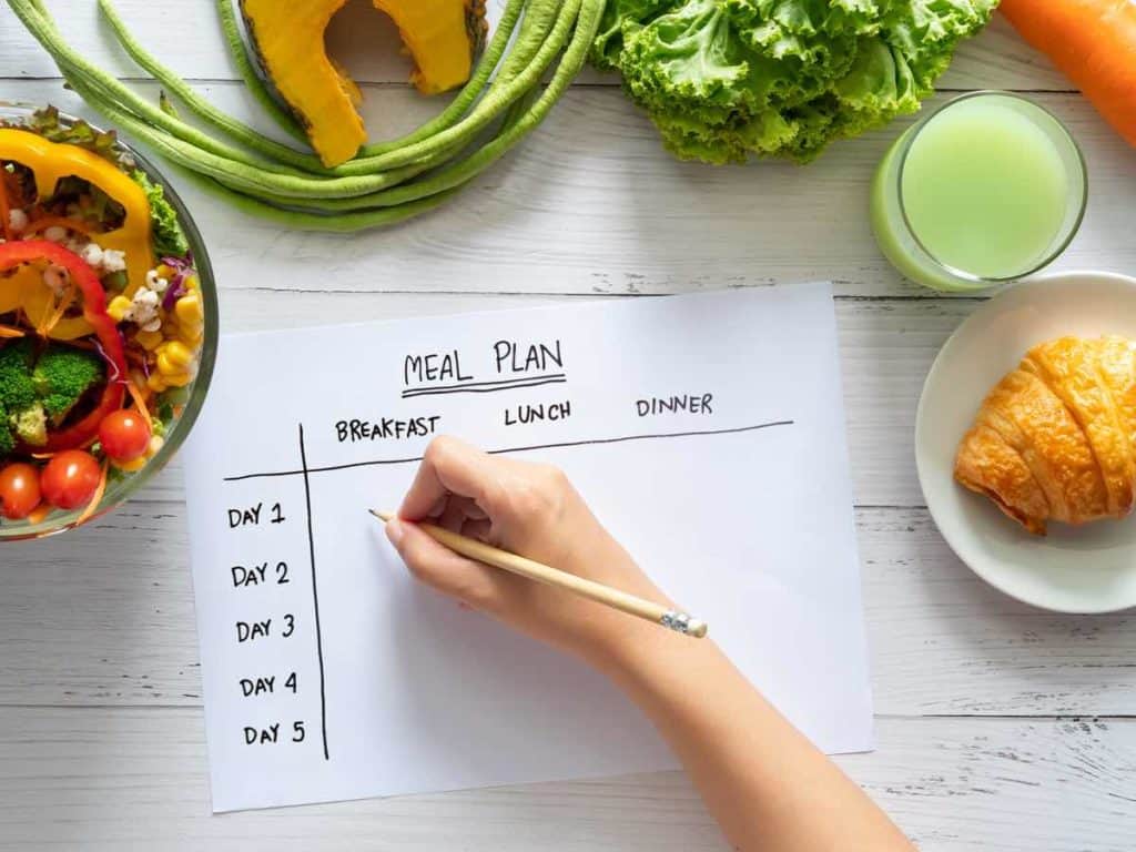 meal plan for week