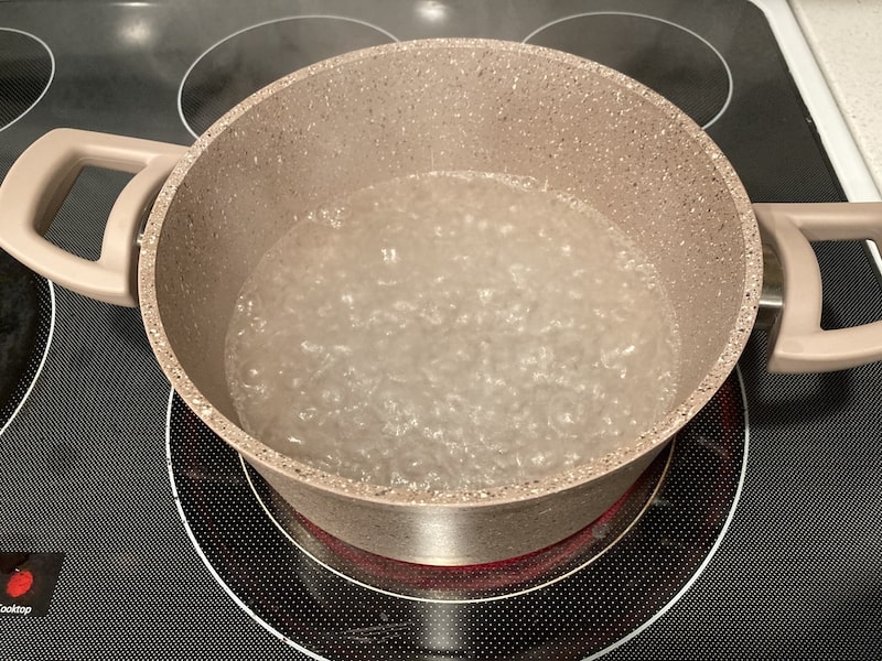 boiling water uncovered